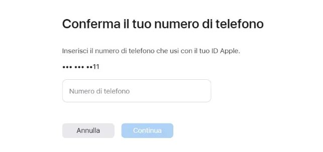 accedere il tuo numero di telefono