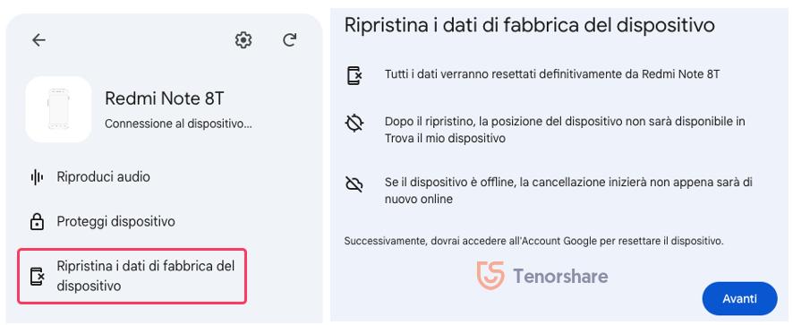 eliminare account Gmail dal cellulare