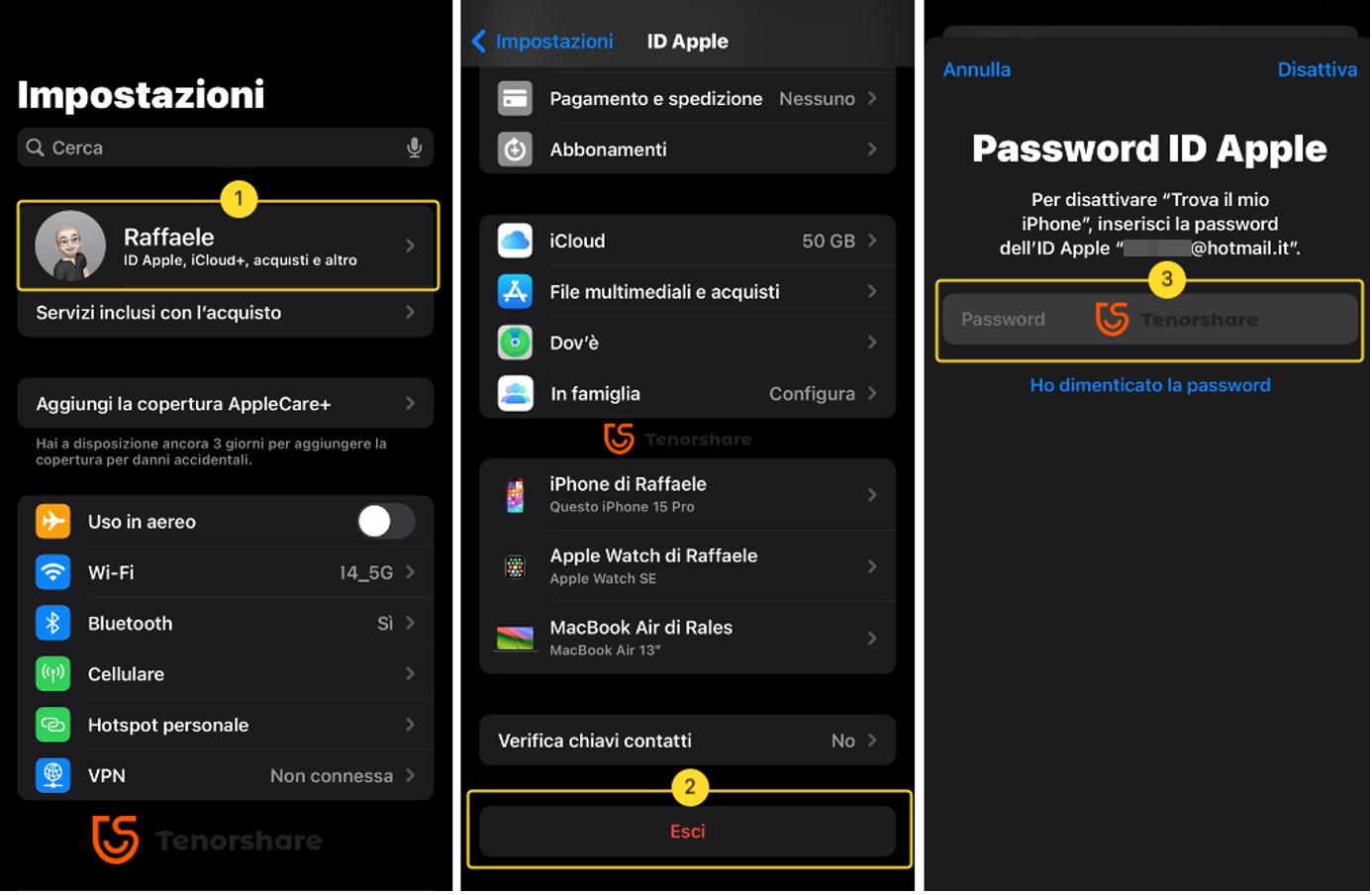 aggiorna impostazioni id apple non funziona