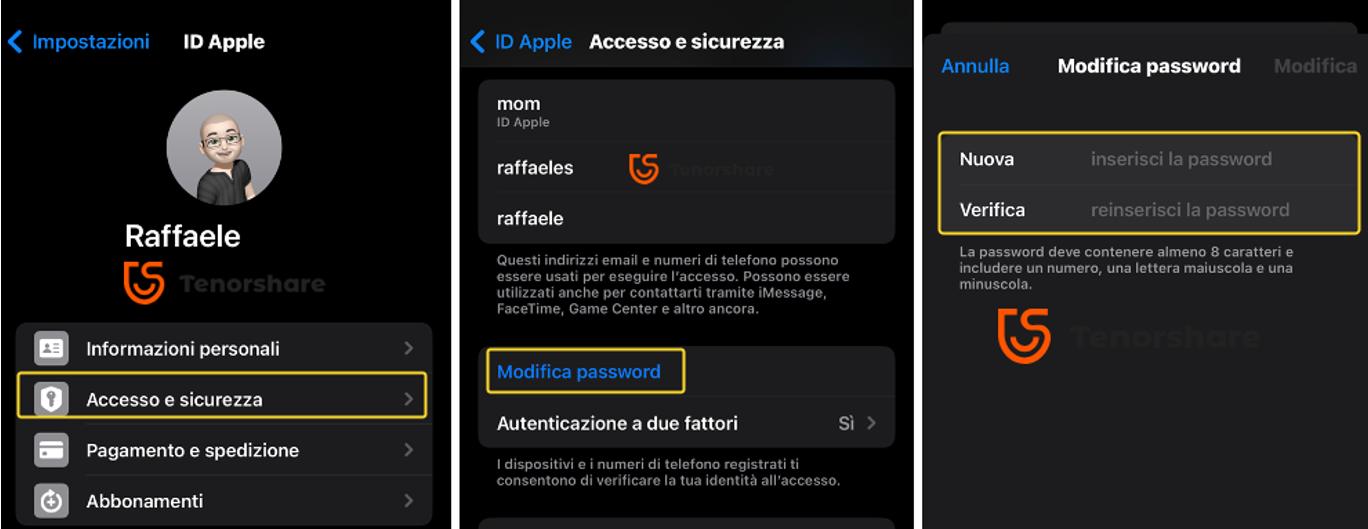 impostazioni id apple non si apre