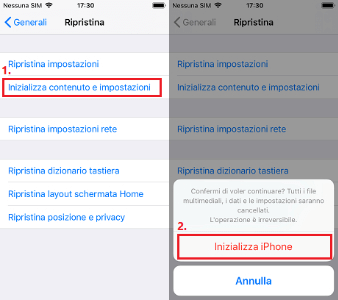 Inizializza iPhone