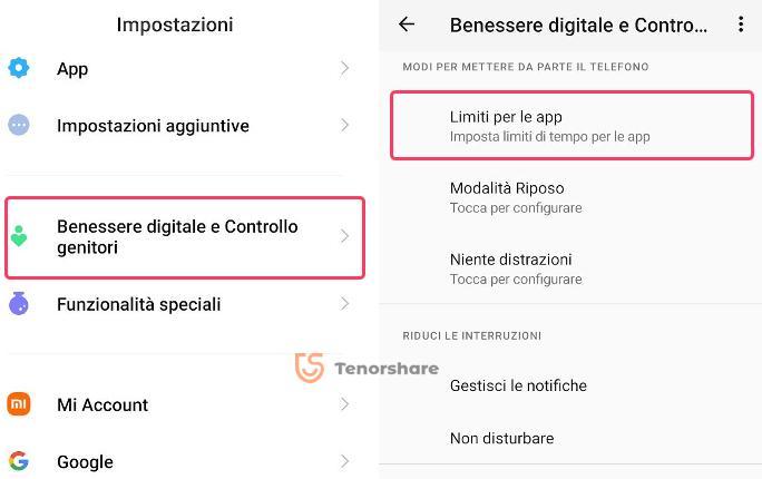 attivazione Timer delle app - 01