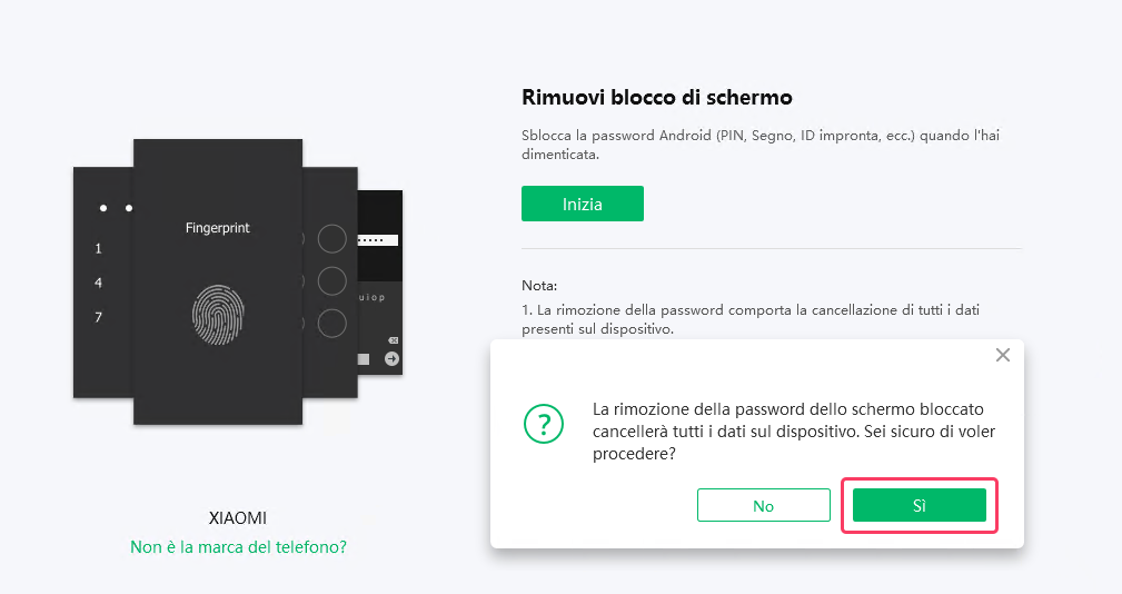 come eliminare un account Xiaomi