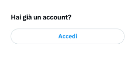 accedi a twitter