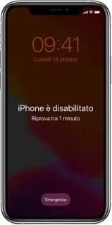 iphone e disabilitato