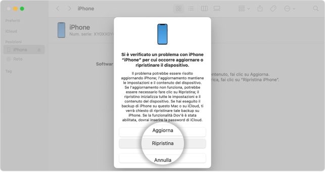 blocco di sicurezza iPhone