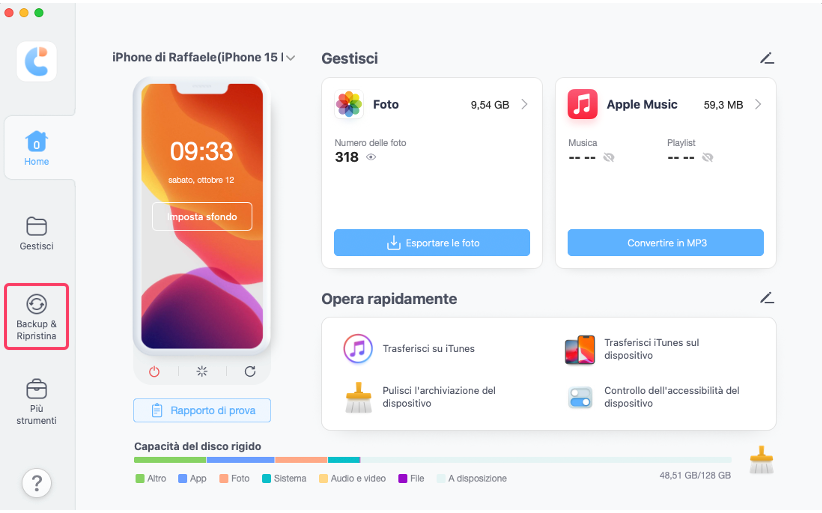 spazio iPhone occupato da iCloud Drive