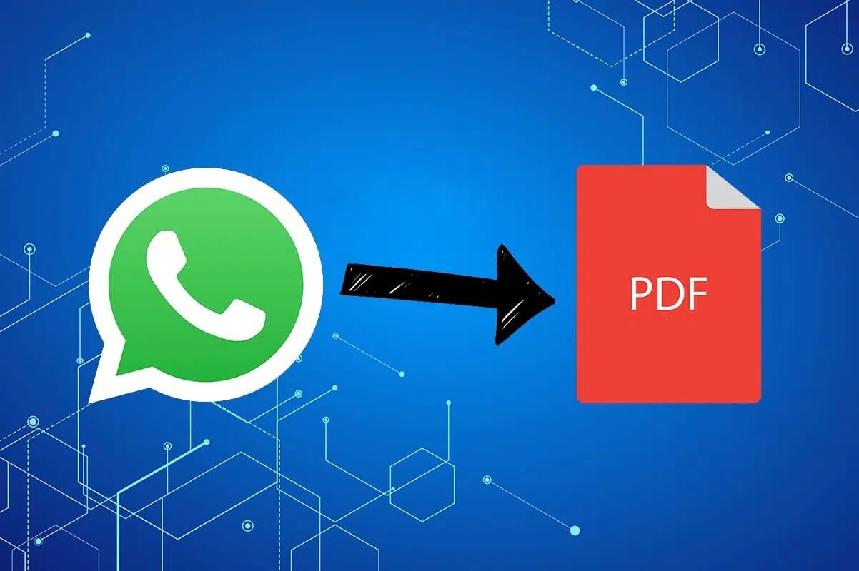 esportare chat WhatsApp in pdf