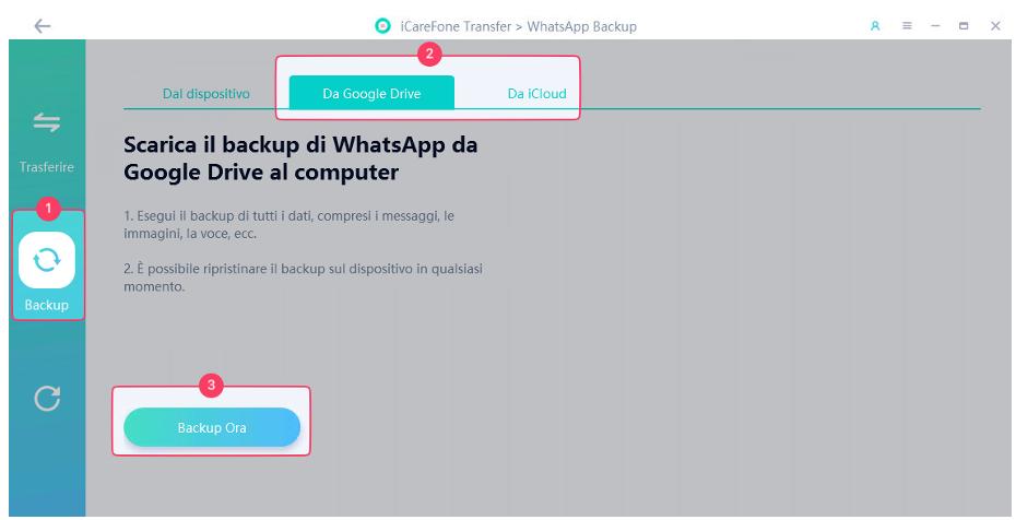 ripristinare il backup WhatsApp da Google Drive