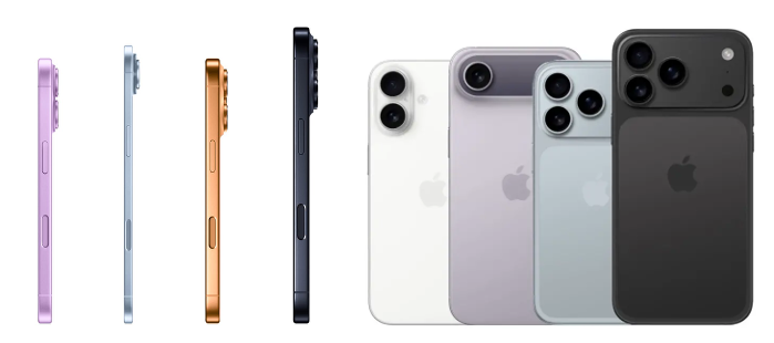 iPhone 17 side view