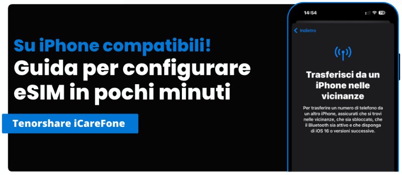 Come configurare una eSIM su iPhone