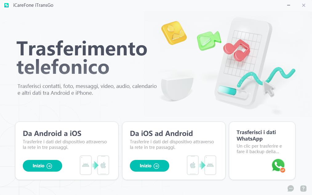 trasferire i dati da Samsung a iPhone