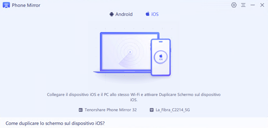 duplicare lo schermo dell’iPhone su un iPad