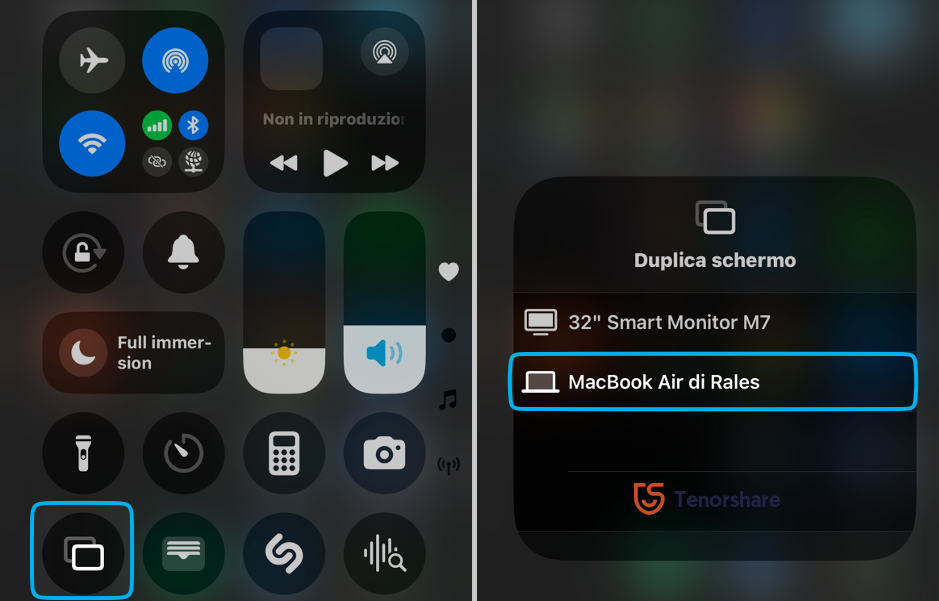 duplicare lo schermo dell’iPhone su un iPad