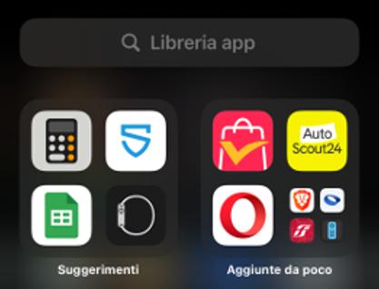 Controlla l'elenco delle app