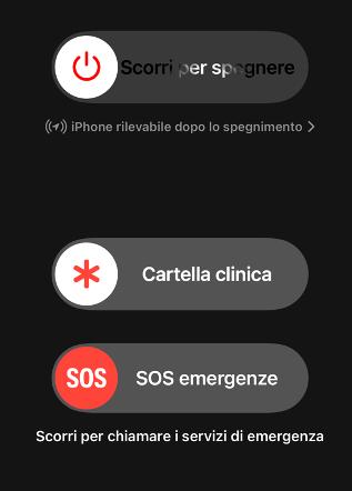 scorri per spegnere iPhone