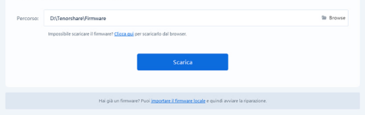 cominicia a usare strumento per riparare sistema iOS