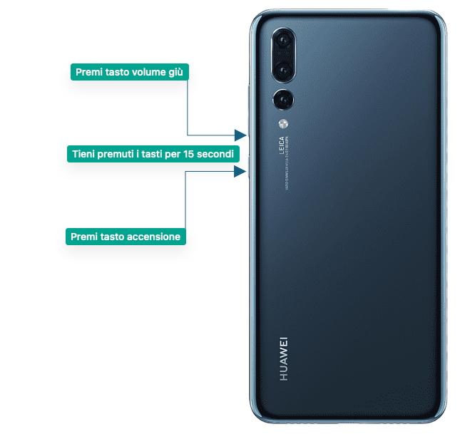 forza il riavvio huawei