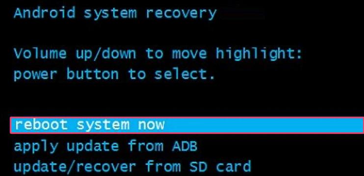 Reboot system now