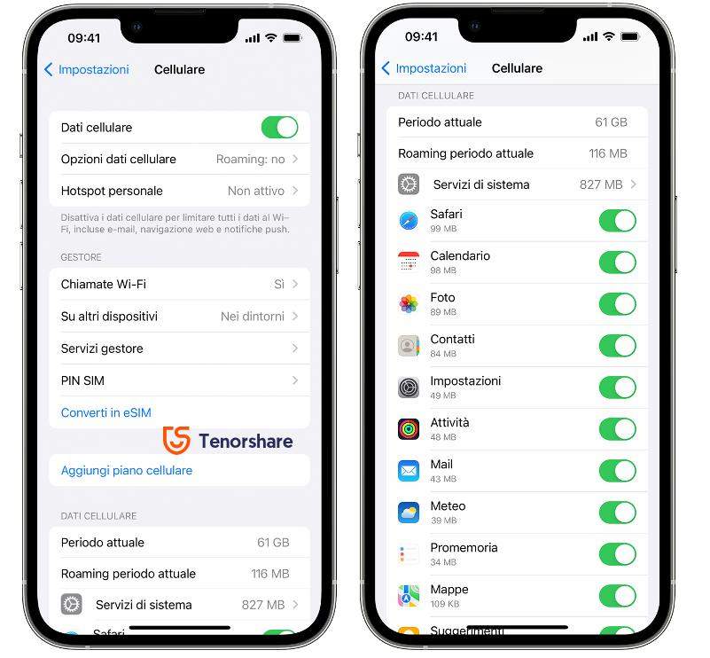scaricare l'app Threads su iPhone-dati cellulare