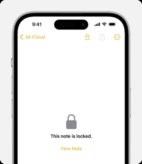 come nascondere le note su iphone 3