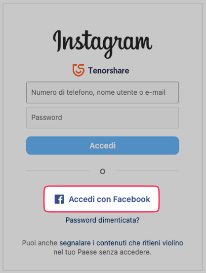 come recuperare account instagram senza email e password