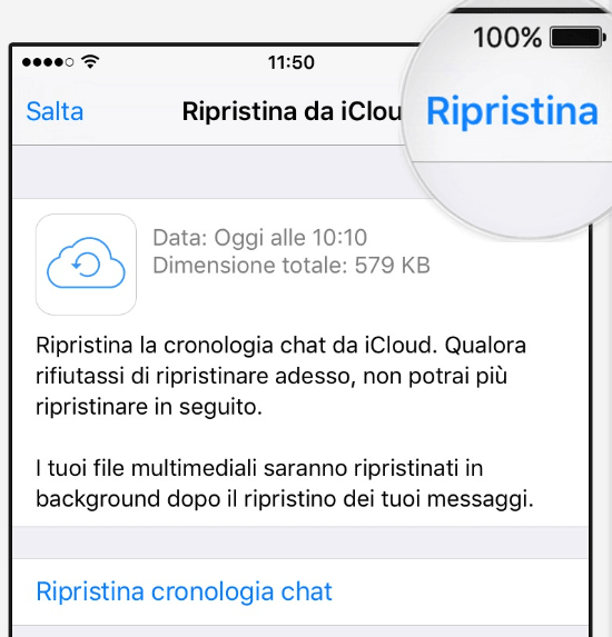 recuperare messaggi whatsapp senza backup
