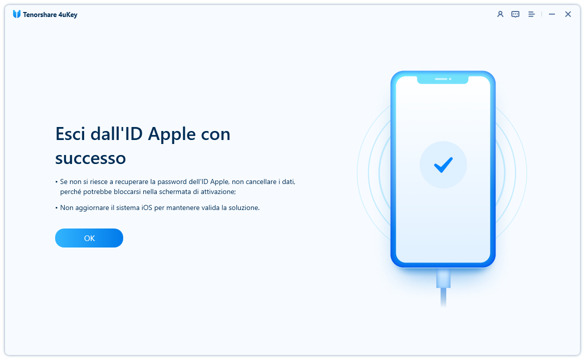 uscire dall'ID Apple senza perdere i dati