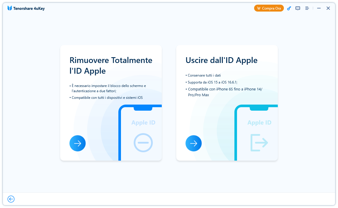 uscire dall'ID Apple senza perdere i dati