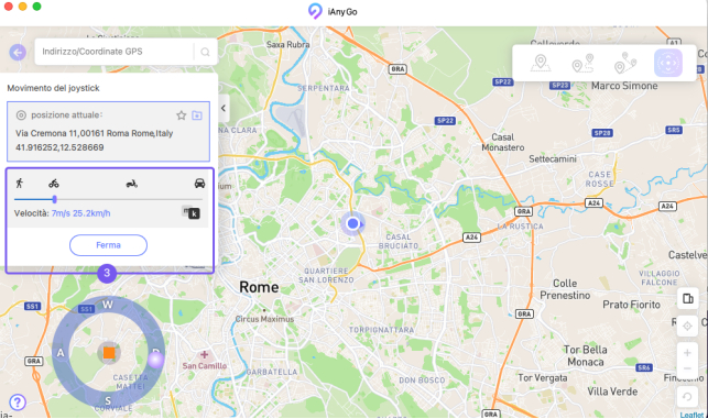 Joystick GPS per Pokemon Go su Android e iPhone iAnyGo - 03