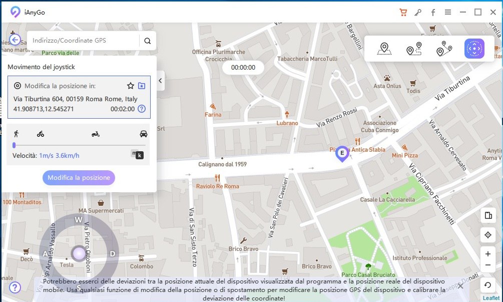 modificare la posizione GPS con Tenorshare iAnyGo - 03