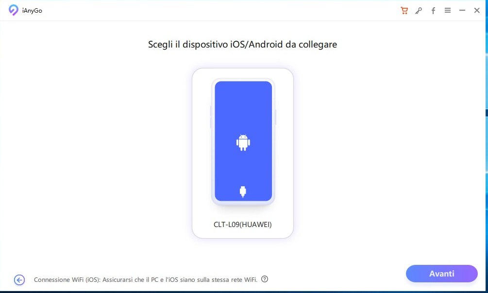 modificare la posizione GPS con Tenorshare iAnyGo - 02