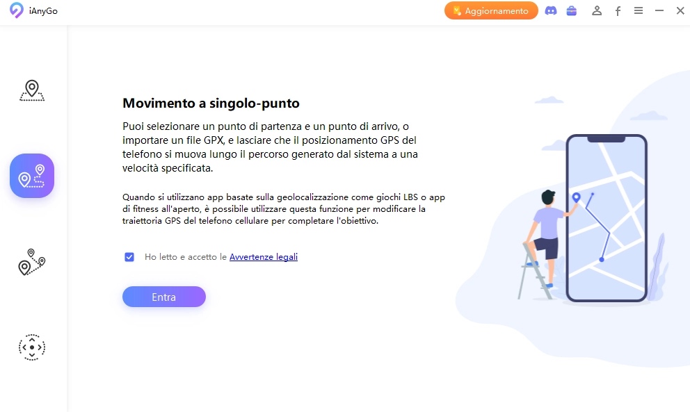 Tenorshare iAnyGo pagina principale