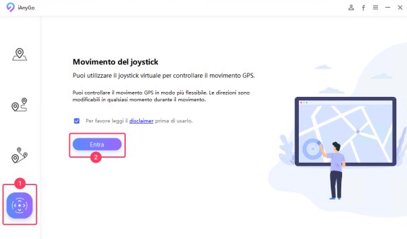 fake gps con movimento joystick - iAnyGo
