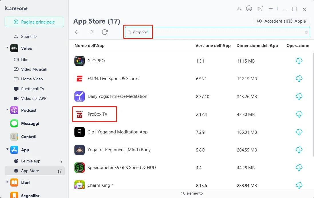 cercare e installare applicazioni