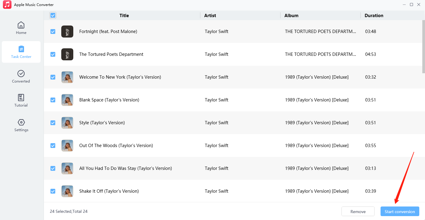 convertire apple music in mp3 passo 4