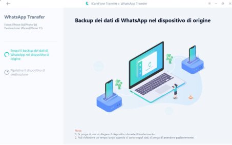 whatsapp transfer pagina principale