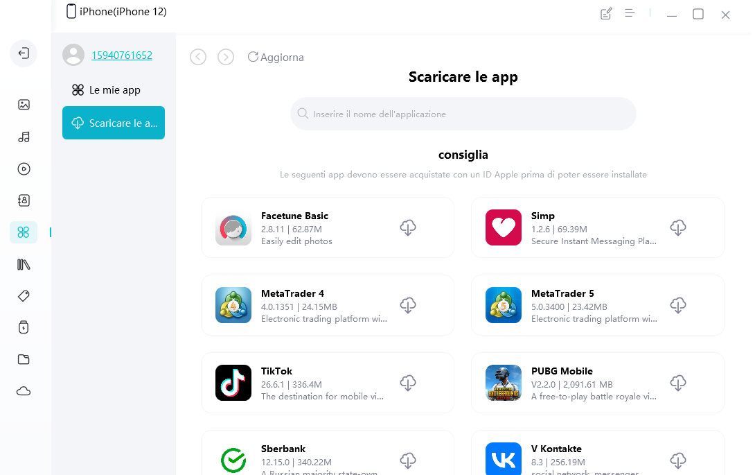 scaricare app ban