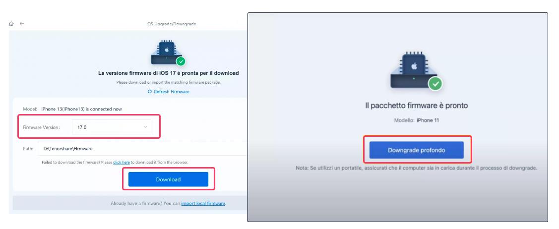 usare Tenorshare ReiBoot per il downgrade da iOS 18 a iOS 17.7 - 02