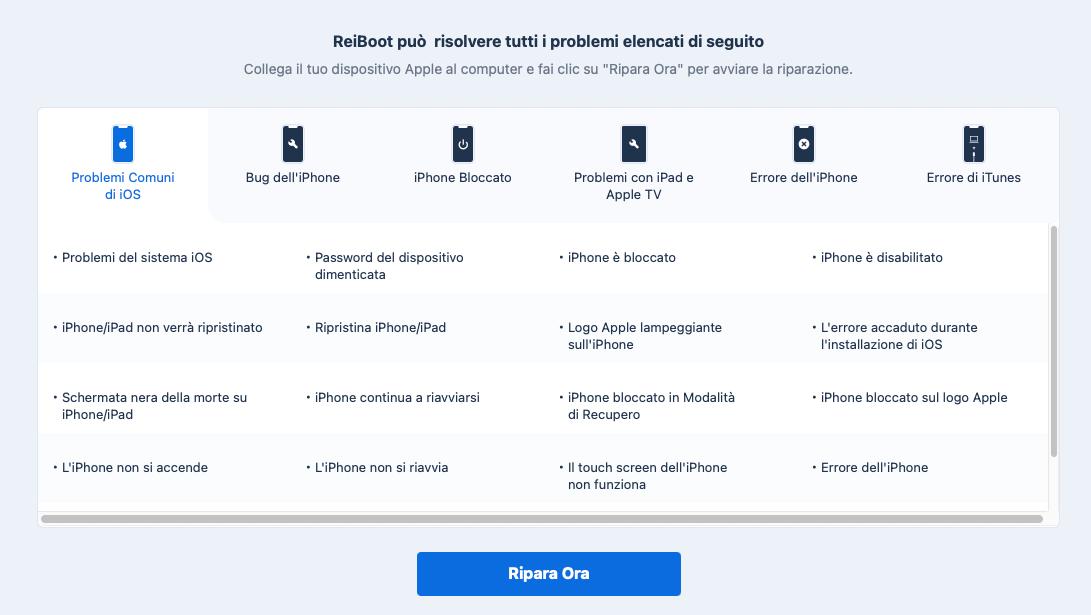 ripristinare l’iPhone bloccato con Tenorshare ReiBoot - 02