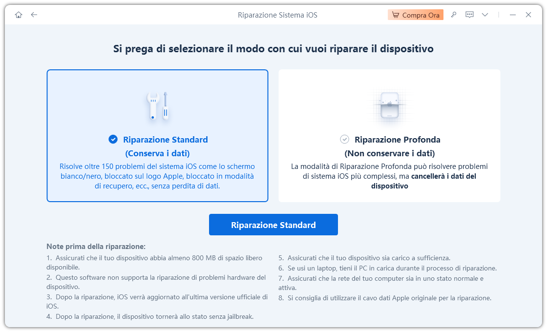 Riparare lo schermo nero iPhone senza perdita di Dati con ReiBoot - 03