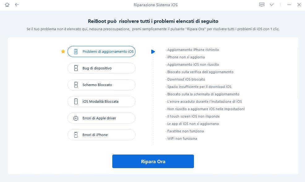 iPhone non si accende in carica- riparazione di iOS