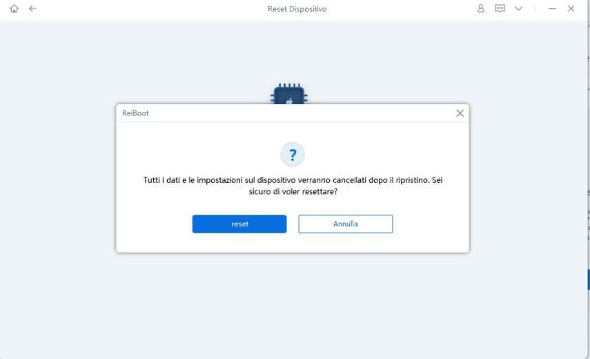 riparazione profonda cancellazione di tutti i dati