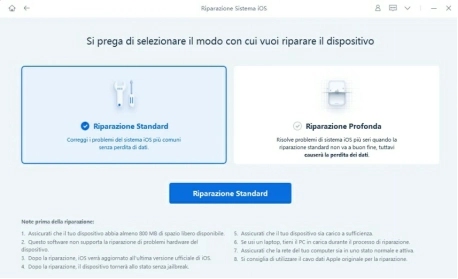 riparare iPhone si riavvia in loop senza perdita di dati - 03