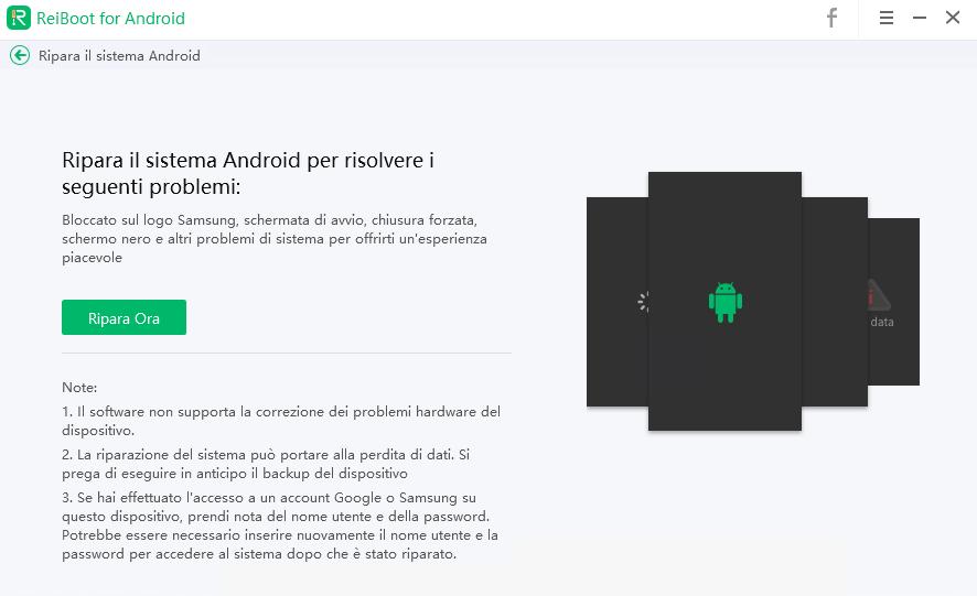 riparare Huawei schermo nero con ReiBoot for Android - 02