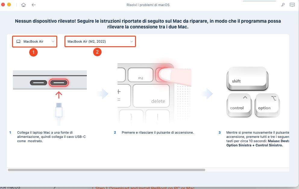 downgrade da macOS Sonoma a macOS Ventura-12