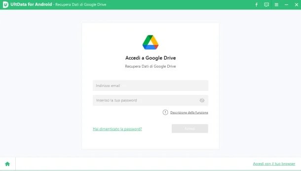 scaricare il backup di WhatsApp da Google Drive con UltData per Android - 02