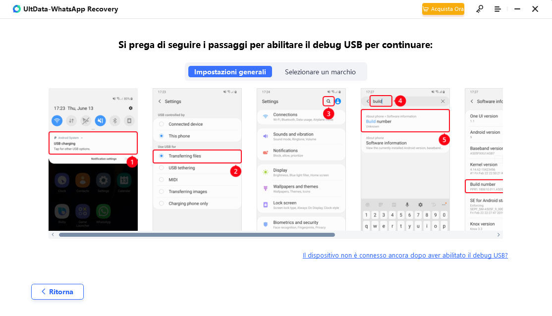 come non ricevere messaggi su whatsapp passo 3