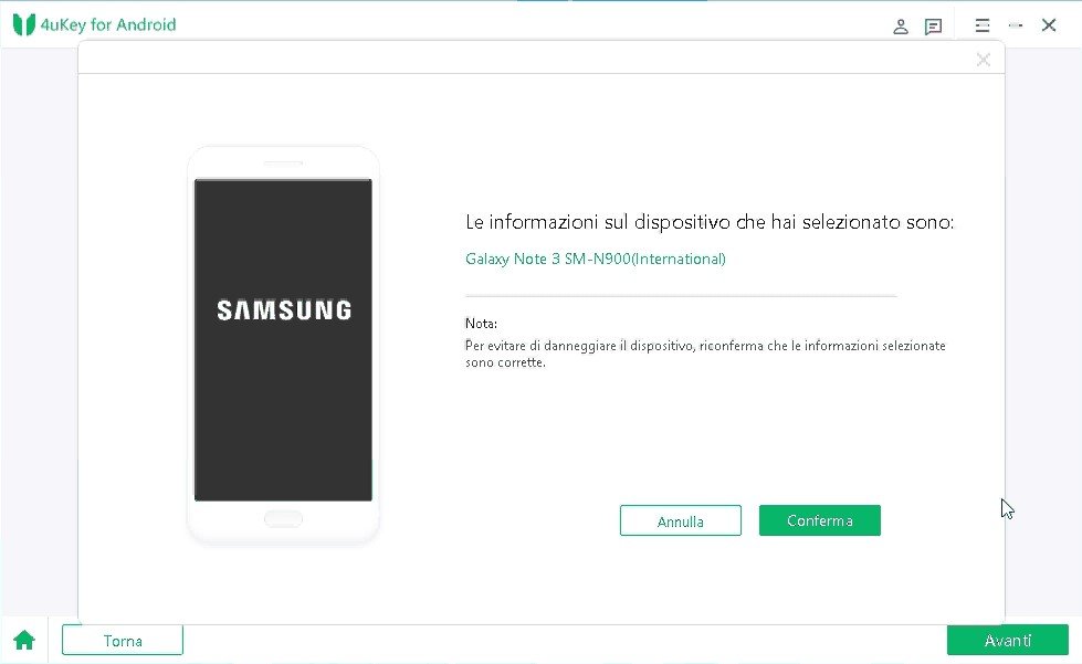select samsung device information
