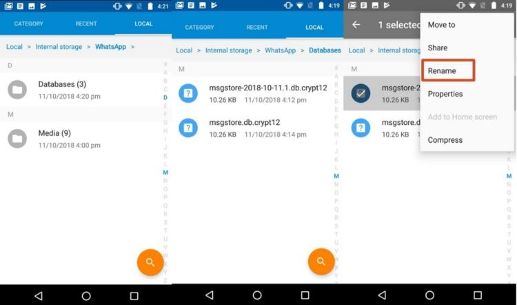 come recuperare i messaggi whatsapp 3